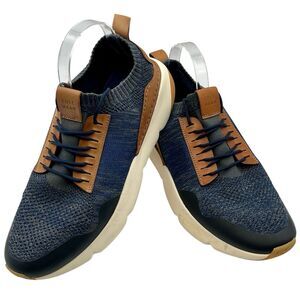 Cole Haan Zerogrand Motion AllDay Blue Brown Trainer Knit Sneaker Shoes Men 11.5